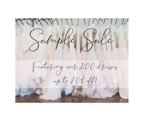The Wedding Studio and Blue House Bridal Sample Sale