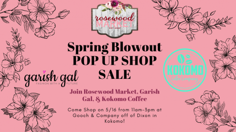 Rosewood Market Spring Blowout Pop Up Shop SALE