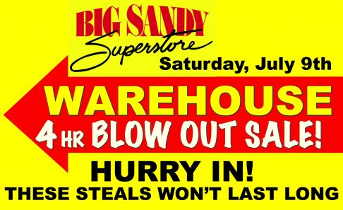 Big Sandy Superstore Warehouse Clearance Sale