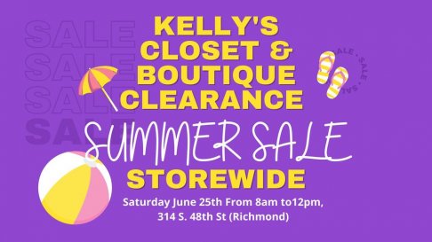 Kelly's Closet & Boutique Clearance Summer Sale